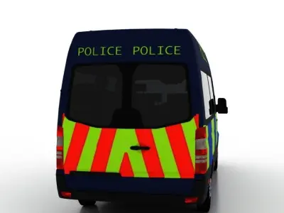 Mercedes Benz Sprinter L2H2 2015 England Police Passenger UK 3D model
