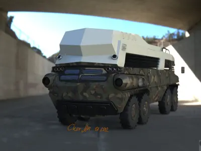 BTR CAMPER Free 3D model