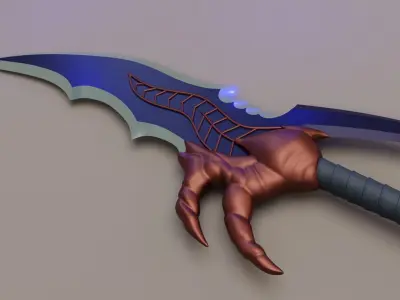 Solo Leveling Dagger Kasaka Venom Fang Low-poly 3D model