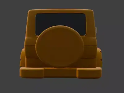 Jeep upper body part 3D model by im3dking