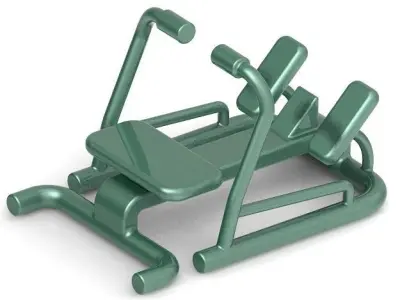 Stylish Gym Rowing Machine 3D print model