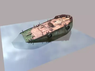 Old Ship Wreck 3D model