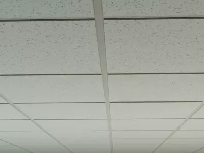 Drop Ceiling Grid Array Low-poly 3D model