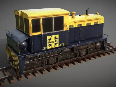 Plymouth MDT 25 Ton Switcher Low-poly 3D model