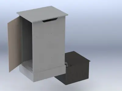Rural Easy to Assemble Lavatory  Free 3D model