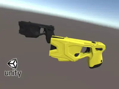 Taser X2 game ready model - black and yellow Low-poly 3D model
