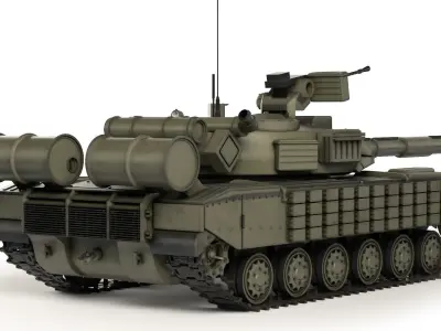 Tank T-64 BV 2017 3D model