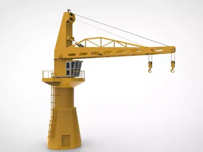 ship crane 3D model