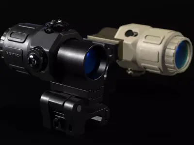 EOTech G33 Magnifier Low-poly 3D model