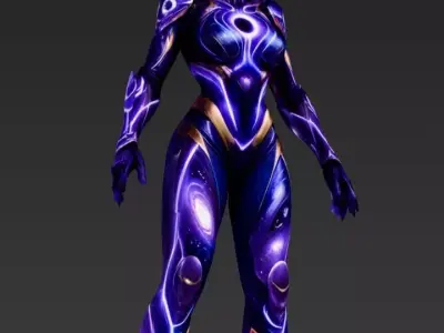 Female Gravity Pulse 3D model