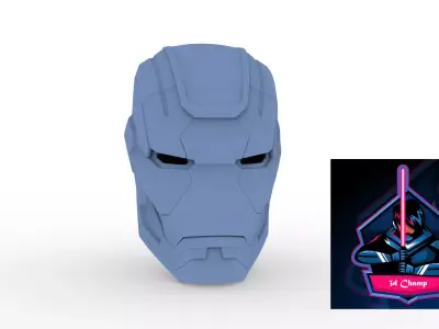 Ironman Patriot Helmet ready to 3d print 3D model