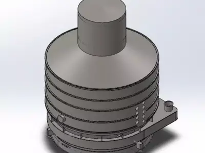 Vacuum PAN REFINERY  SUGAR 3D model