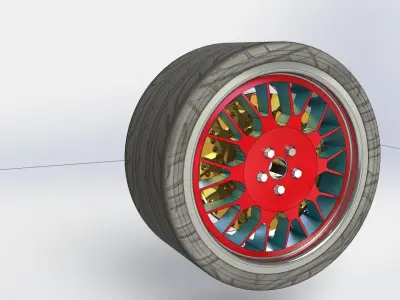 Sports Wheel 3D model