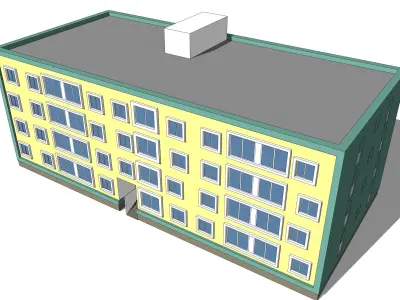 Housing block 3D model
