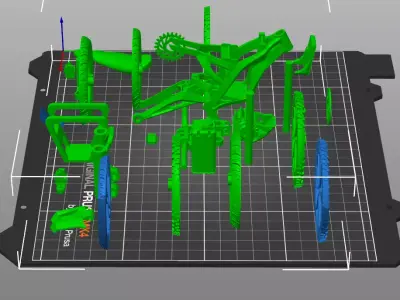 Mini Electric Dirt Bike 3D print model