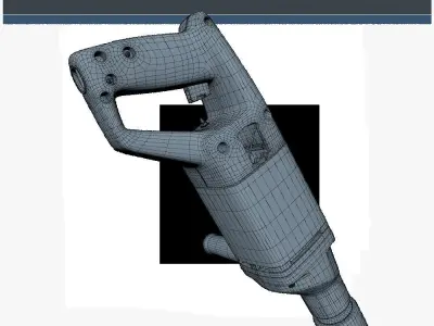 Drill Low Poly SM Low-poly 3D model