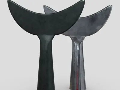 Arrowhead 5 pair of whale tails Low-poly 3D model