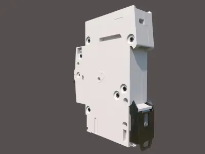 Hager 1-pole circuit breaker 3D model