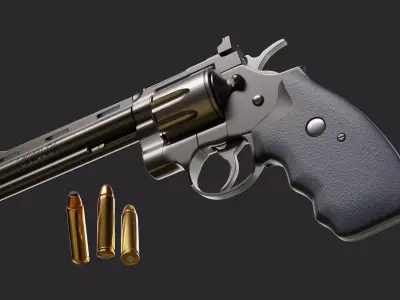 Colt Python Variant - Hpoly 3D model