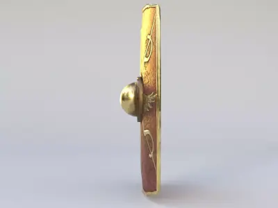 Roman Scutum Shield Low-poly 3D model