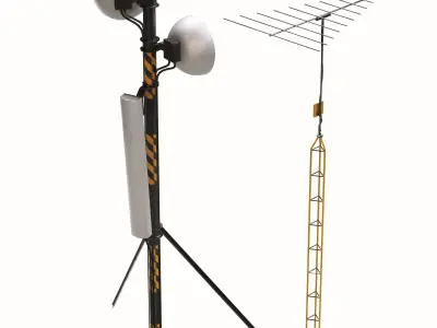 Radio Antenna 3D model get