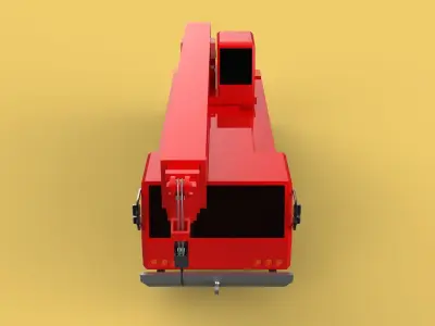 ALL-TERRAIN TELESCOPIC MOBILE CRANE CRAWLER LIFTING JIB TRUCK 3D model