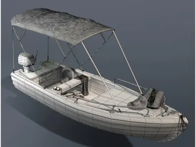 Leisure boat 3D model