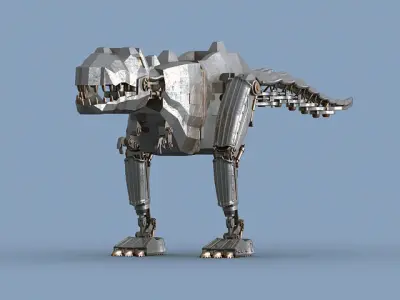 Mechanical dinosaur  3D model