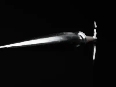 Halberd Pole Weapon Of Medieval Low-poly 3D model