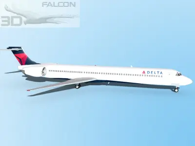 Falcon3D MD-80 Delta 2 3D model