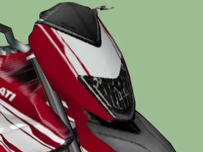 Ducati Hypermotard 939 SP Low-poly 3D model