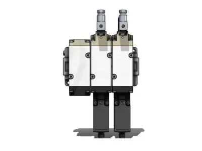 Valvula Solenoide SMC VP744 5DZ1 04 M X555 Solenoid Valve 3D model