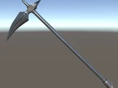 Zaghnal axe Low-poly 3D model