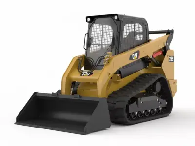 Compact Track Loader Low-poly 3D model