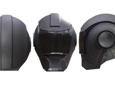 Military Helmet 12 - All MH Bodies - UE5 Skeletons - Rigged Low-poly 3D model