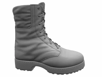 Army Boots High Poly 3D model