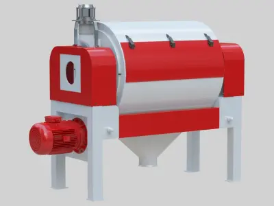 Vibro Bran Finisher - Wheat Grain Flour Milling Machine Low-poly 3D model