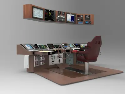 Navigation boat 3D model