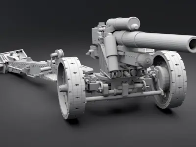sFh 18 howitzer Scale model 3D print model