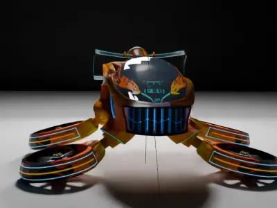 flying car 3D model