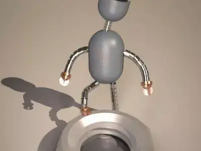 Simple Robot 01 Low-poly 3D model
