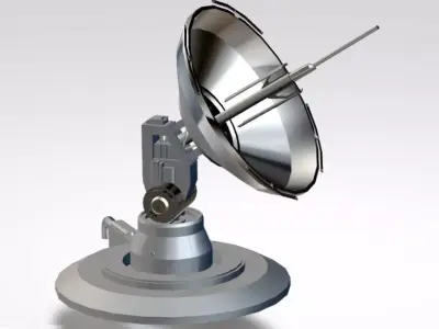 Sci-Fi Parabolic Antenna - High Detail Level 3D print model