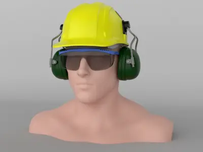 Safety helmet 3D model get