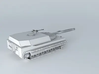 Experienced tank T-11 Free 3D model