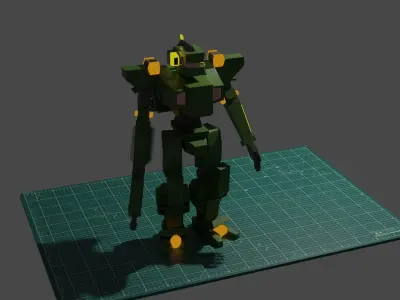 Green Robot 3D model