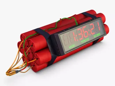 Dynamite Digital Time Bomb v 1 3D model