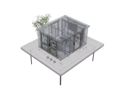 Modular transformer station Free 3D model