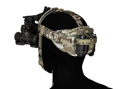 TRACER TACTICAL NVG HEAD HARNESS Low-poly 3D model