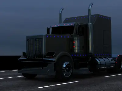peterbilt truck Free 3D model