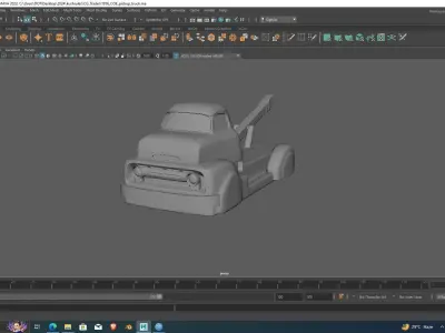 1956 COE pickup truck 3D Printing ready Model 3D print model